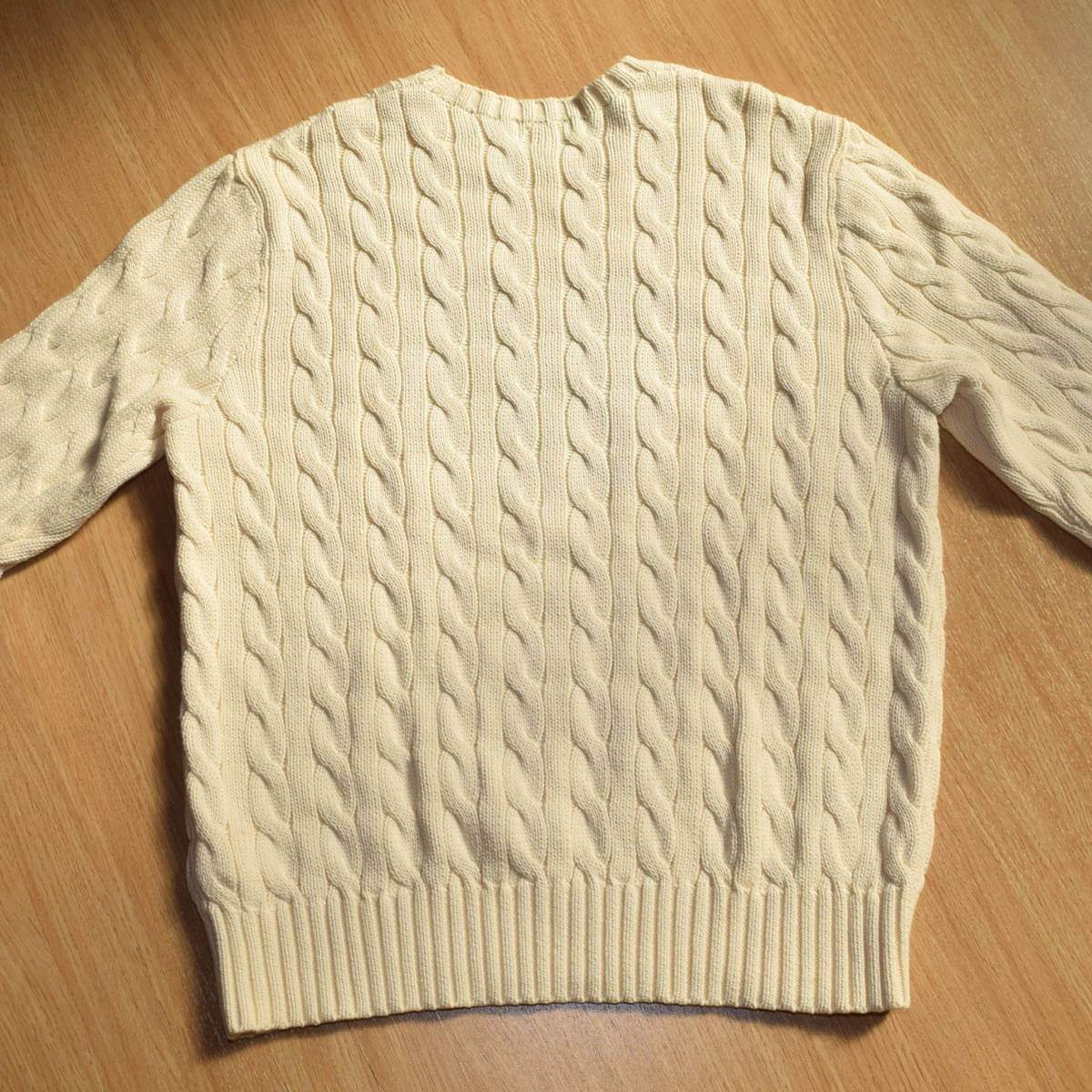 женский S Япония M прекрасный товар! Polo Ralph Lauren Heart вязаный свитер "теплый" белый кабель плетеный вырез лодочкой LOVE HEART