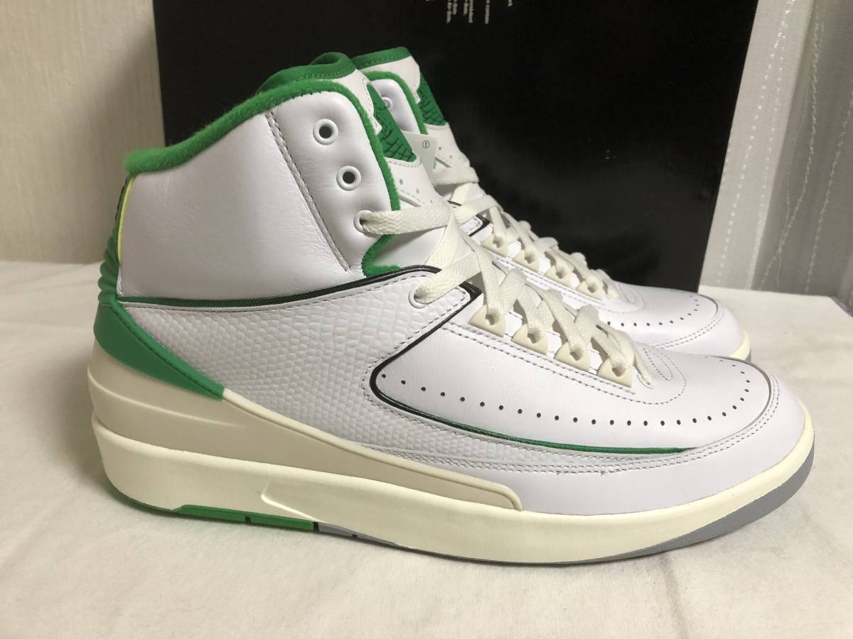 新品 NIKE JORDAN 2 RETRO 28cm LUCKY GREEN 定価22,550円 ナイキ ジョーダン 白 緑_画像4