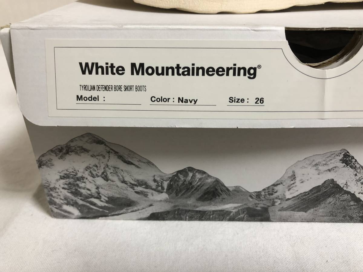  новый товар WHITE MOUNTAINEERING TYROLIAN DEFENDER BORE SHORT BOOTS 26 обычная цена 46,725 иен WM боа ботинки White Mountaineering 