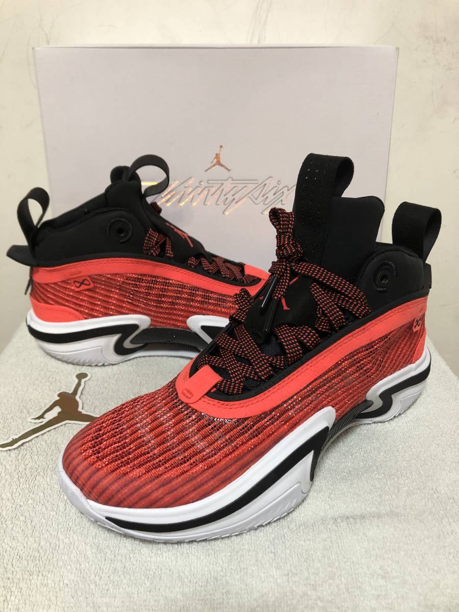 新品 NIKE AIR JORDAN XXXVI GS 24.5cm 定価15,400円 ナイキ エアジョーダン36 36 24.5 red 赤 ジョーダン バッシュの画像1