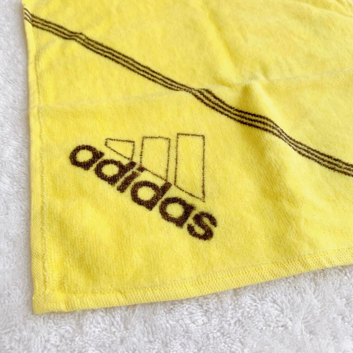 【新品】adidas アディダス　オリジナルハンドタオル　鮮やかな黄色　ブランド