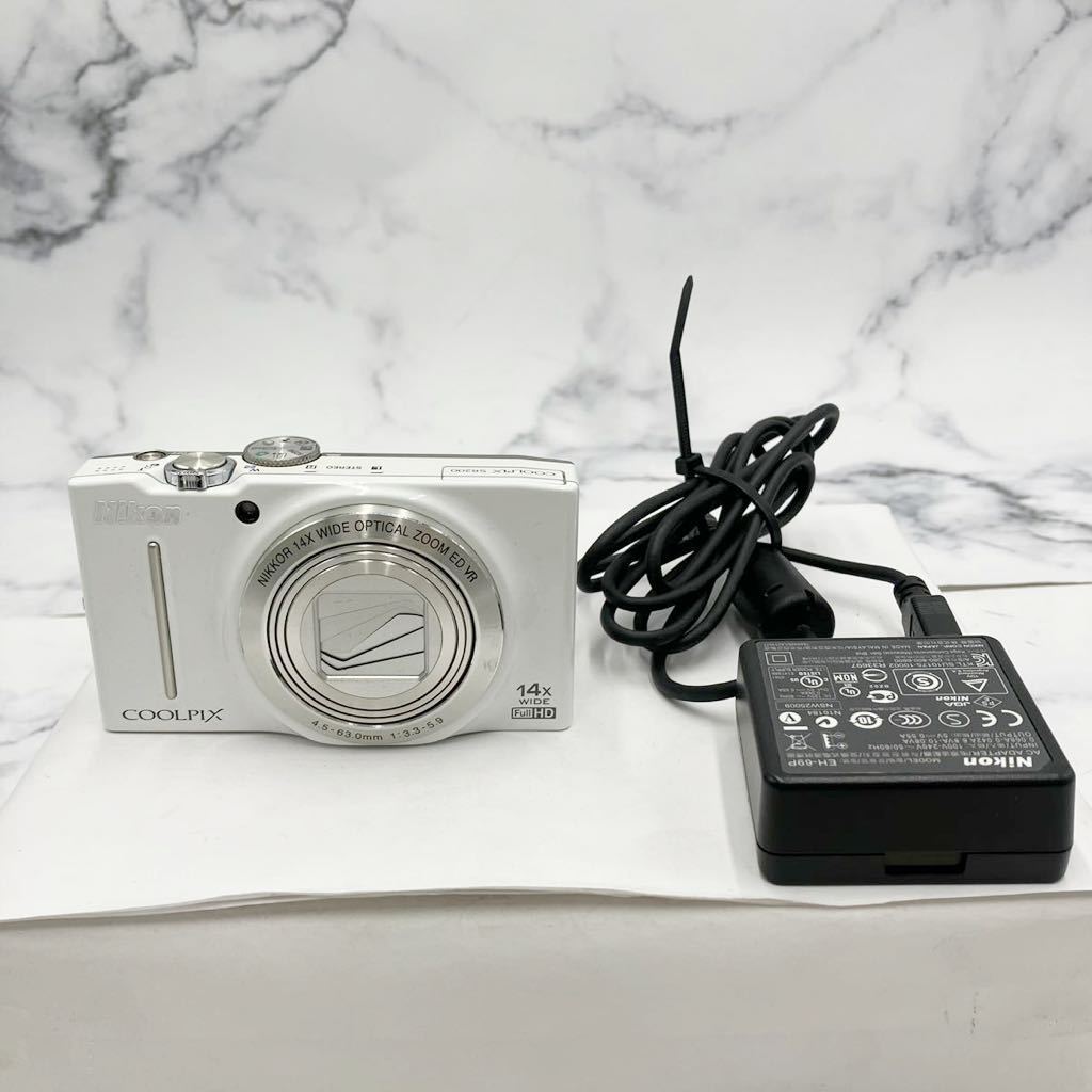 ◎【売り切り】そこそこ美品 Nikon ニコン COOLPIX クールピクス コンパクトデジタルカメラ S8200 4.5-63.0mm 1:3.3-5.9 動作確認済み_画像1