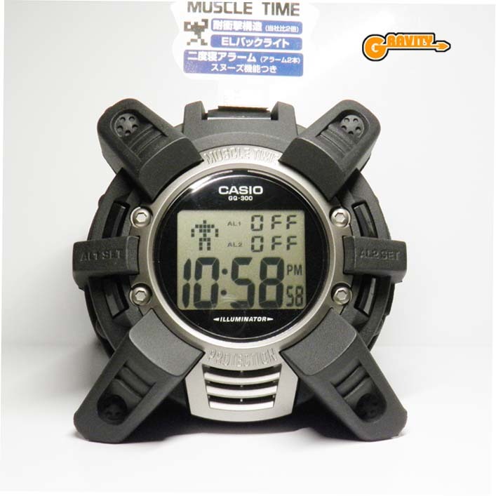 G-SHOCK 買取のGRAVITY◇未使用◇G-SHOCK(ジーショック)型 目覚まし時計 GQ-300 MUSCLE TIME (マッスルタイム)CASIO/G-SHOCK_画像1