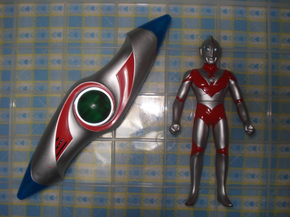 2 point Ultraman Powered metamorphosis item flash p rhythm 1993 year version Powered hardness sofvi Bandai details unknown used * junk treatment .