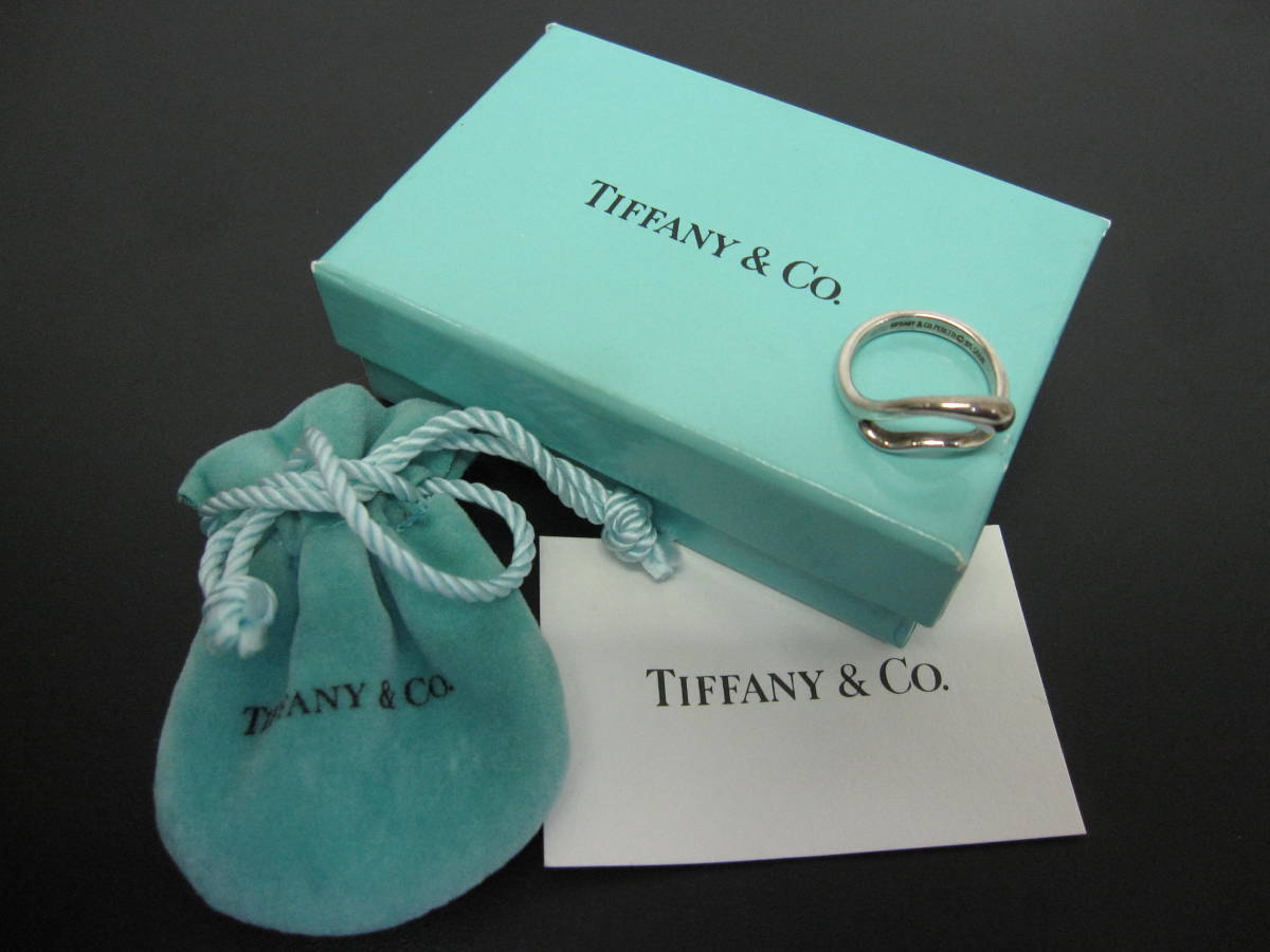 ☆TIFFANY＆Co./ティファニー PERETTI、ペレッティ 925刻印 フリーフォームティアドロップリング、リング、指輪 10号 2.9g☆_画像1