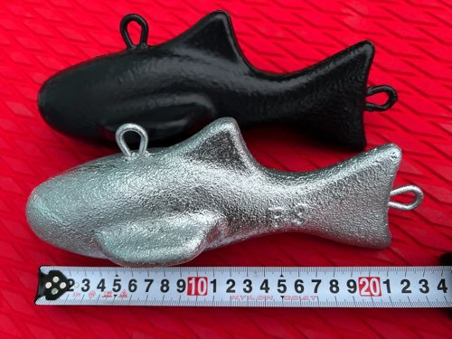 ダウンリガー、6.6LB /BEE フィッシュウエイト・魚型・3kg/1個の価格/カラーはBLACK・佐川急便配送_画像2