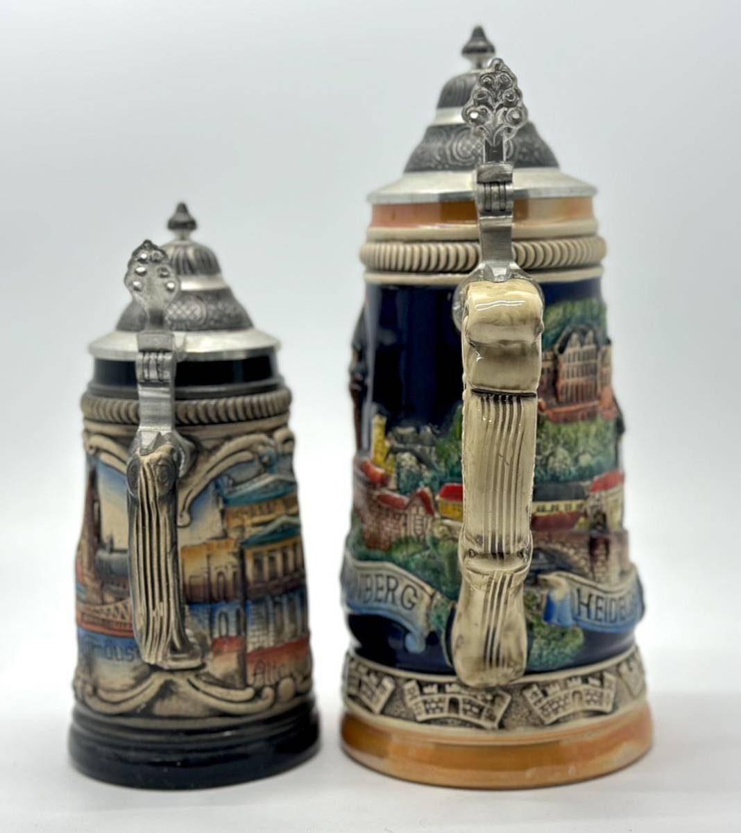 ZOLLER&BORN Beer Stein ビアジョッキ ビアグラス ビアマグ ビンテージ 蓋付 陶器 ドイツ製■兵庫県姫路市から c2 24-125の画像4