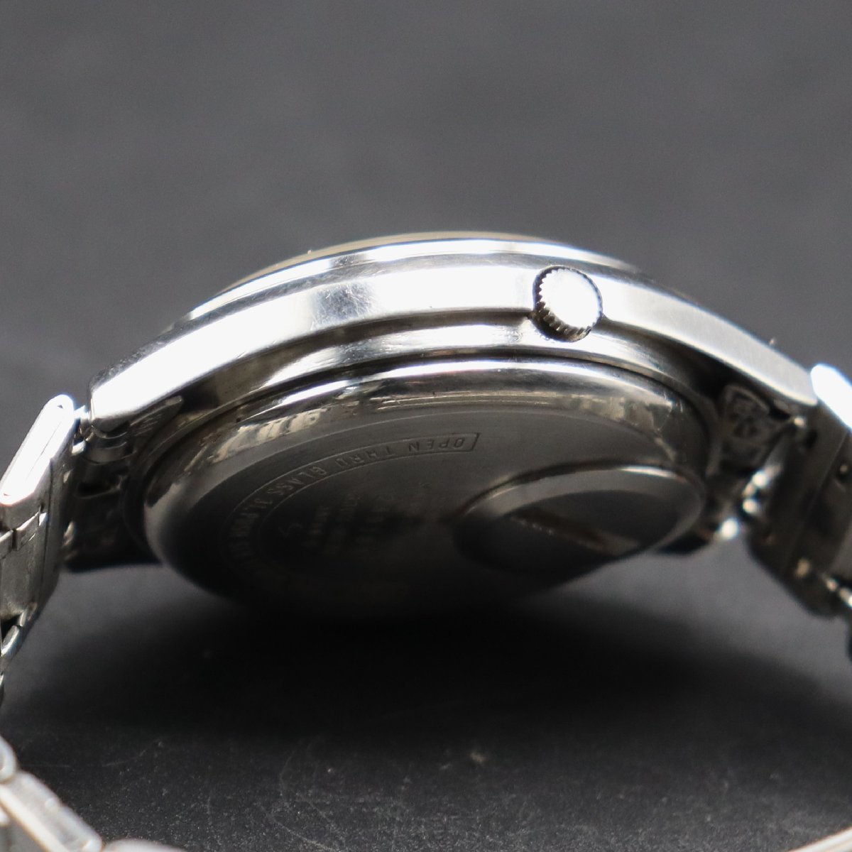 SEIKO セイコー 3303-8070 EL-330 電磁テンプ式 デイデイト 亀戸 SEIKO社製バックル アンティーク メンズ腕時計_画像7