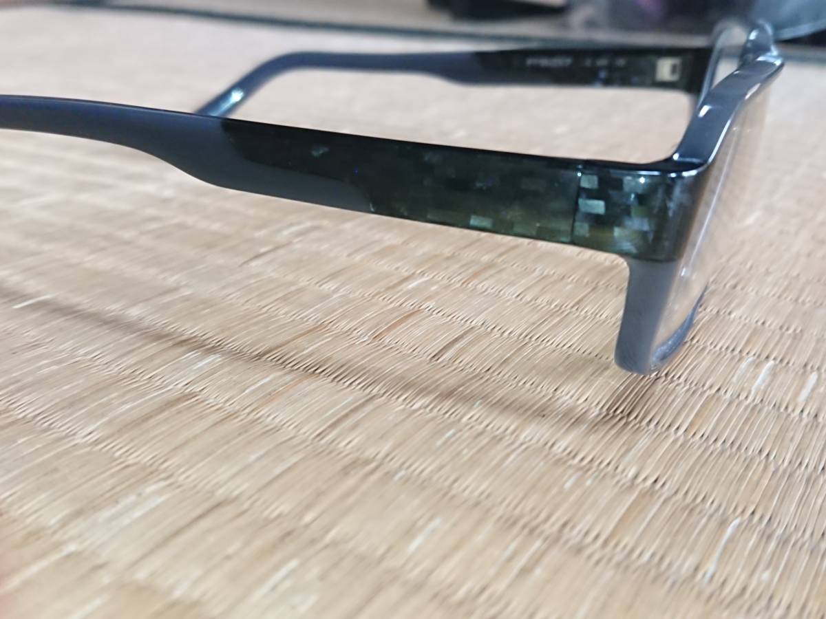 PORSCHE DESIGN ポルシェデザイン メガネフレーム P8217 フルリム ケース付 眼鏡 セルフレーム カーボン調 イタリア製_画像7