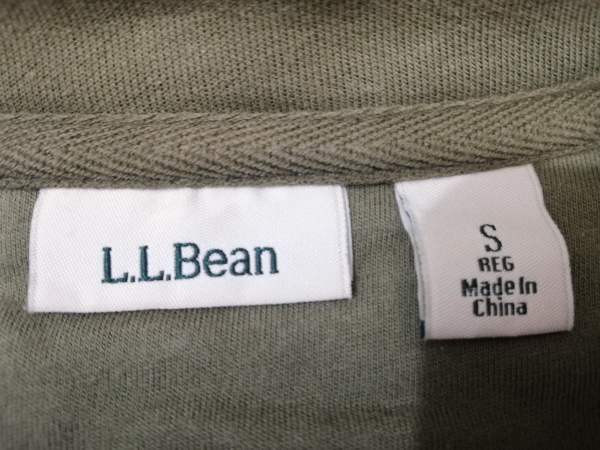 未使用品“ L.L.Bean “【 womens キルティング切り替えフルジップスエットジャケット 】◆USAレディースS(日本人サイズM)オリーブグリーン_画像8