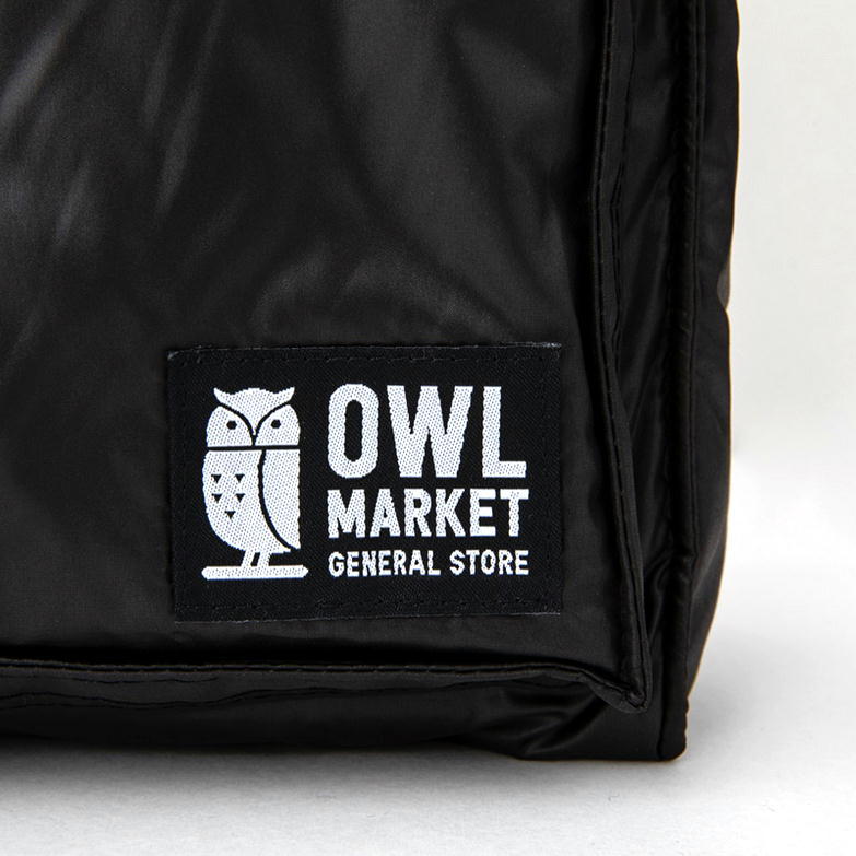 OWL MARKET(ouru market )6 pocket cotton inside sk air bag super light weight shoulder bag black new goods 