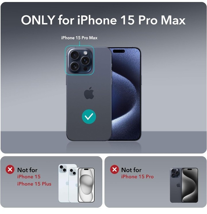 f145 ESR for iPhone 15 Pro Max ケース MagSafe対応 米軍MIL規格の保護 iPhone 15 Pro Max用 磁気スマホケース クリア Classicシリーズ_画像2