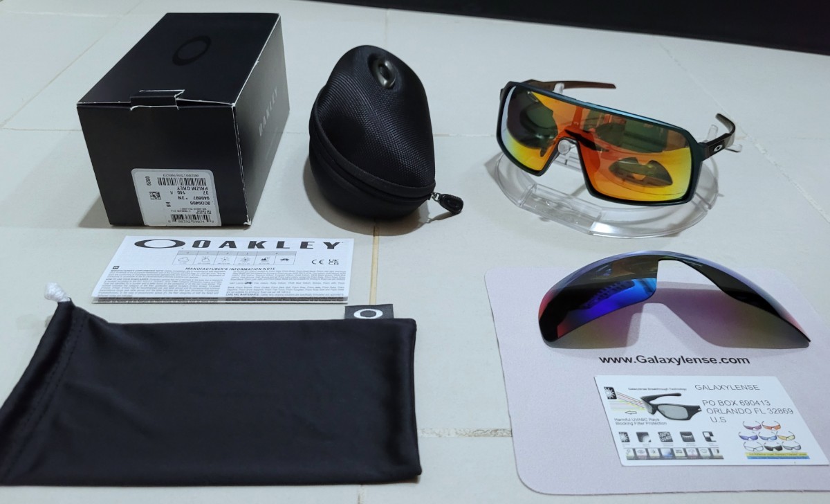 正規品 新品 偏光レンズ2枚付き OAKLEY SUTRO オークリー スートロ Ruby Jade Polarized ルビー ジェイド ポラライズド ストロ サングラス_画像3