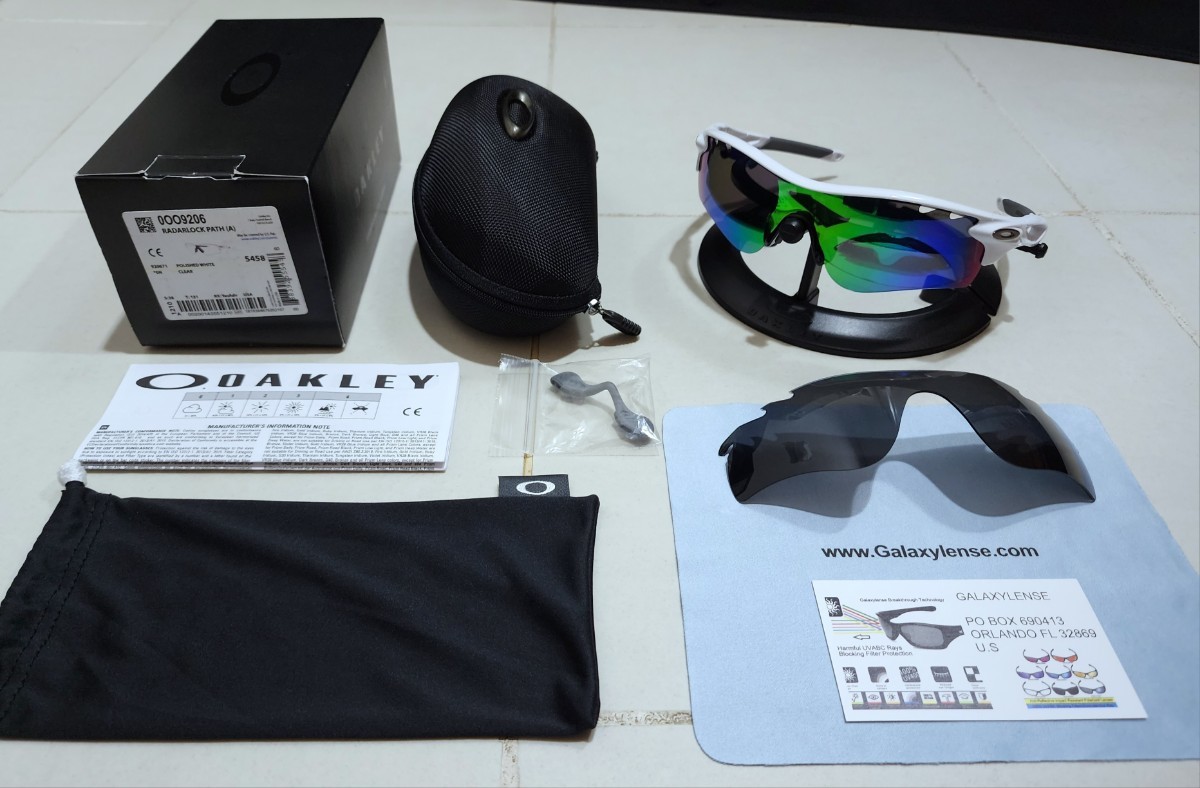 正規品 新品 偏光レンズ2枚付き OAKLEY RADARLOCK PATH オークリー レーダーロック パス Jade Black Polarized ポラライズド サングラス_画像3