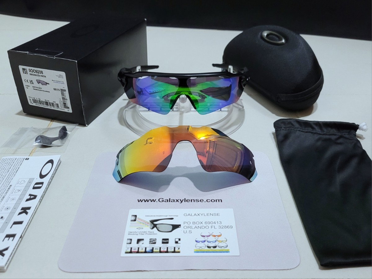 正規品 新品 偏光レンズ2枚付き OAKLEY RADAR EV PATH オークリー レーダー イーブイ パス Jade Ruby Polarized ポラライズド サングラス