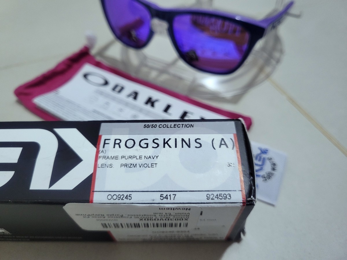 正規品 新品 偏光レンズ付き OAKLEY FROGSKINS オークリー フロッグスキン ASIA FIT アジアフィット Polarized ポラライズド サングラス_画像6