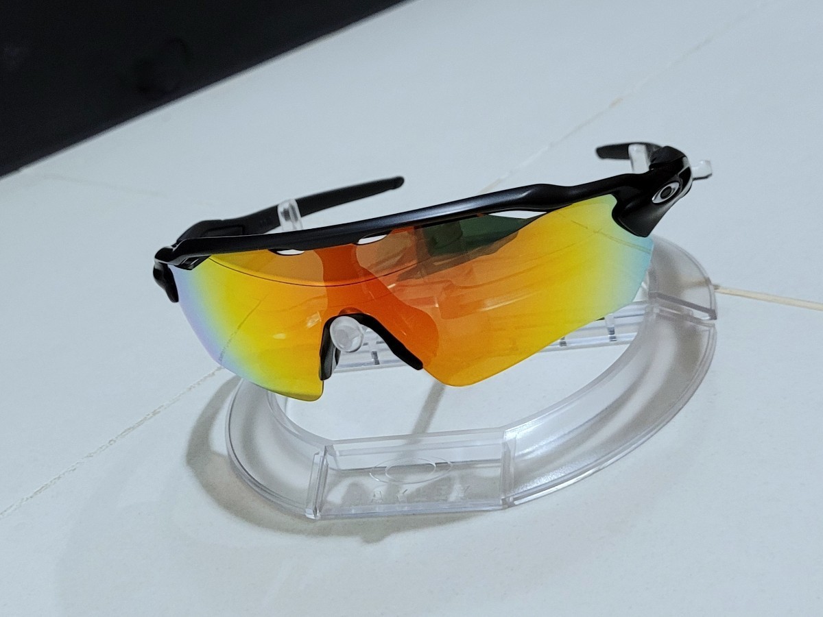 正規品 新品 偏光レンズ2枚付き OAKLEY RADAR EV PATH オークリー レーダー イーブイ パス Ruby Blue Polarized ポラライズド サングラス_画像9