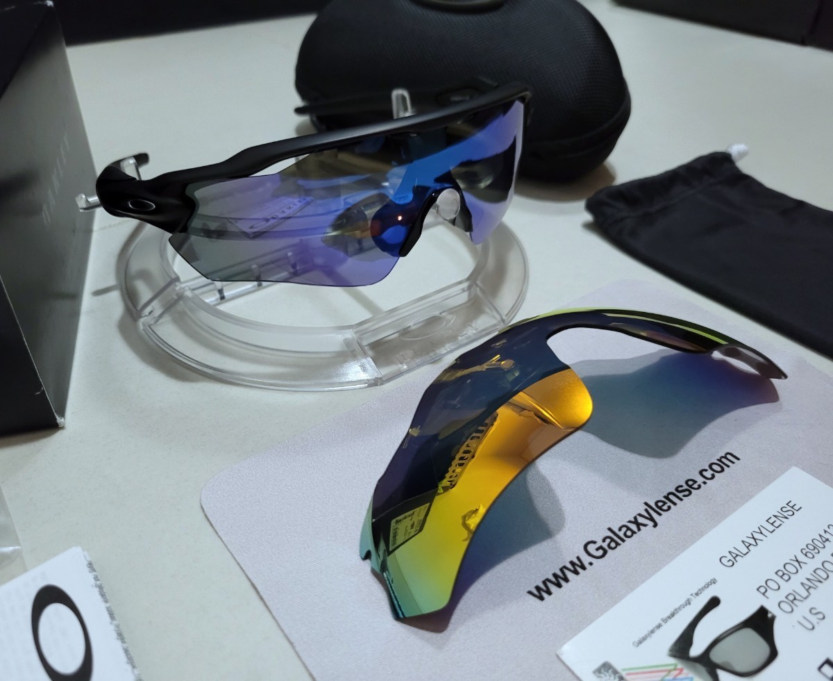 正規品 新品 偏光レンズ2枚付き OAKLEY RADAR EV PATH オークリー レーダー イーブイ パス Blue Ruby Polarized ポラライズド サングラス