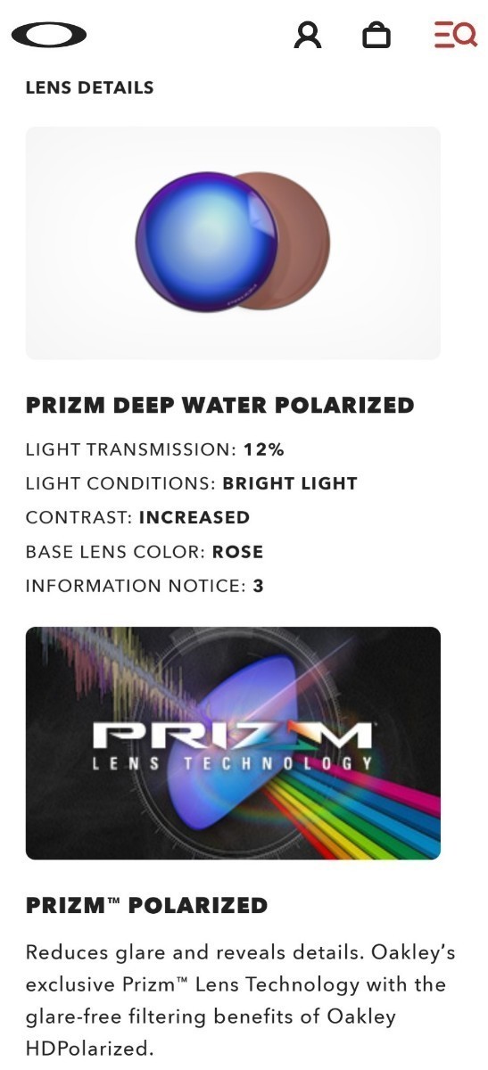 純正品 偏光レンズ OAKLEY PORTAL X オークリー ポータル エックス PRIZM Deep Water Polarized プリズム ディープウォーター ポラライズド_画像7