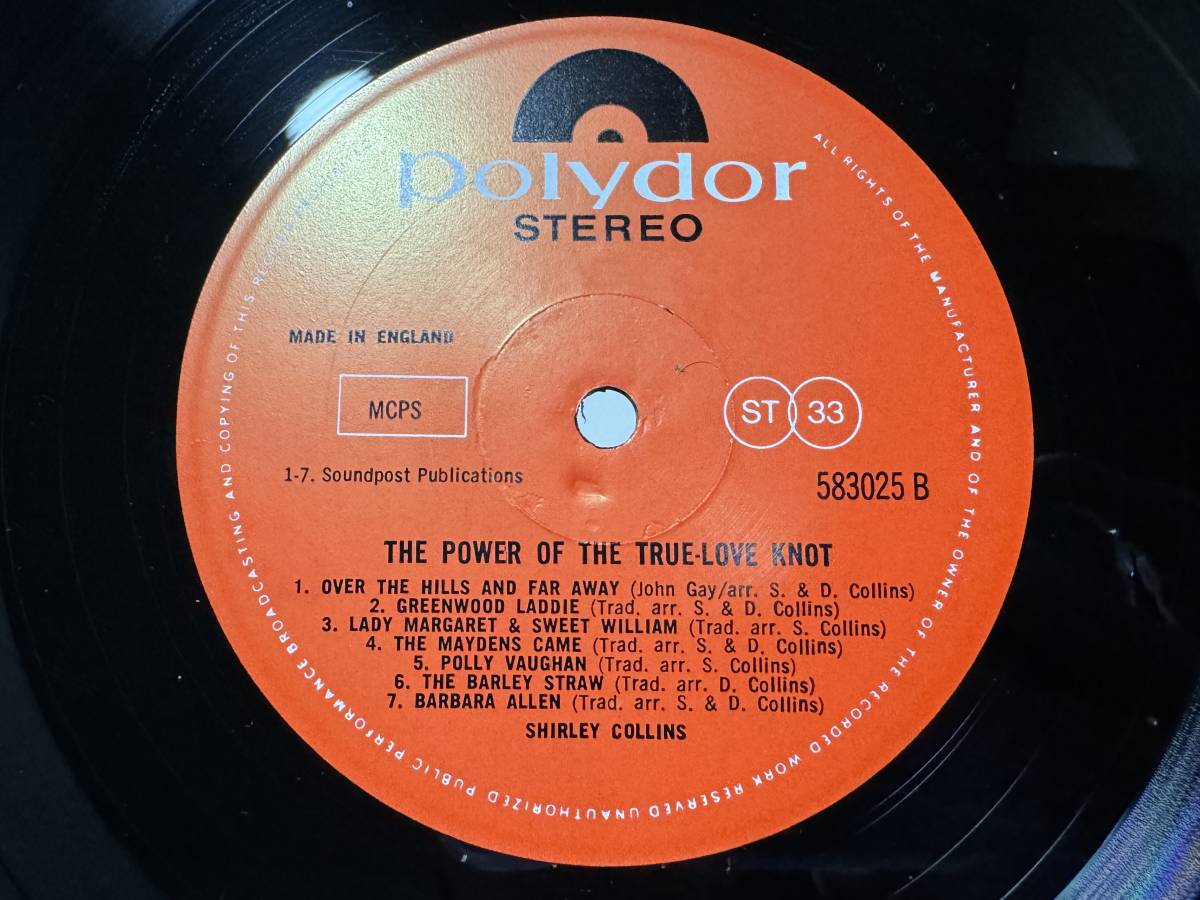 送料無料！【UKオリジナル盤】Shirley Collins The Power Of The True Love Knot 極美品の画像6