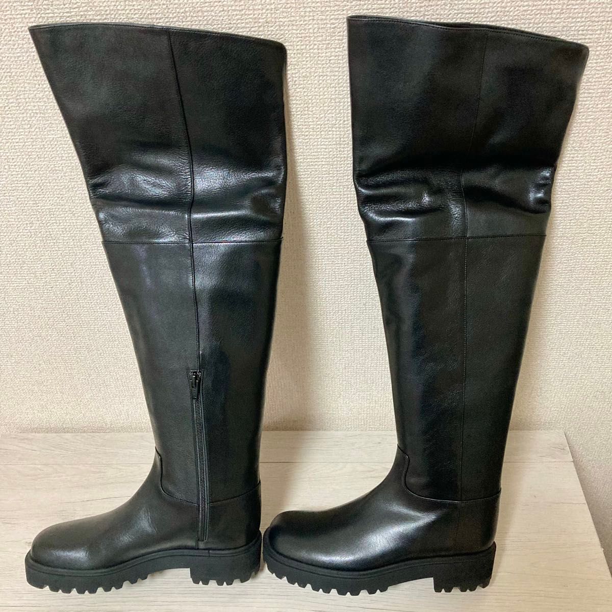 定価5 5万 オデット エ オディール ニーハイ ロングブーツ 23 定価5 5万 オデット エ オディール ニーハイ ロングブーツ 23