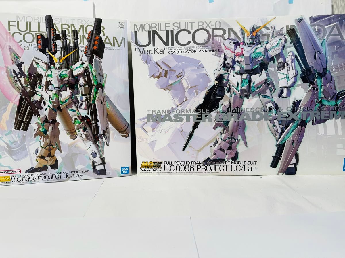 MGEXユニコーンガンダム フルアーマーユニコーンガンダム2個 MGEXユニコーンガンダム フルアーマーユニコーンガンダム2個
