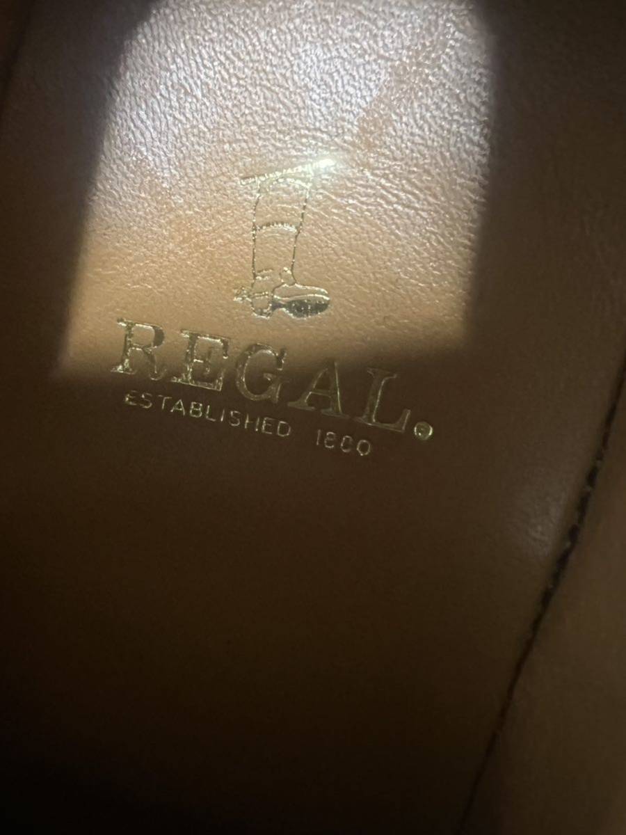 1000円〜　未使用　REGAL リーガル シューズ ダービーシューズ ラウンドトゥ レザー レースアップ_画像4