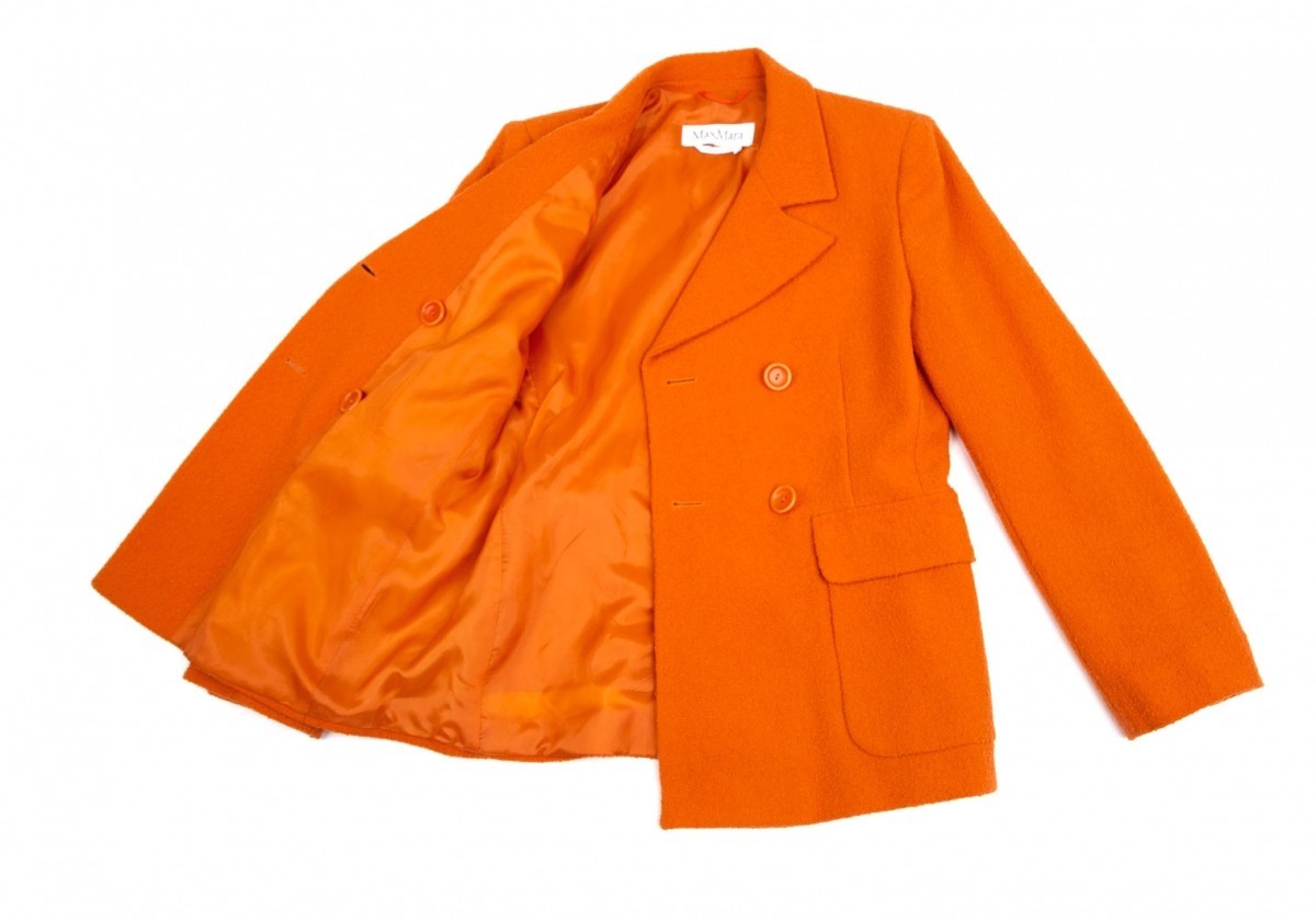  Max Mara Max Mara wool double jacket orange 38