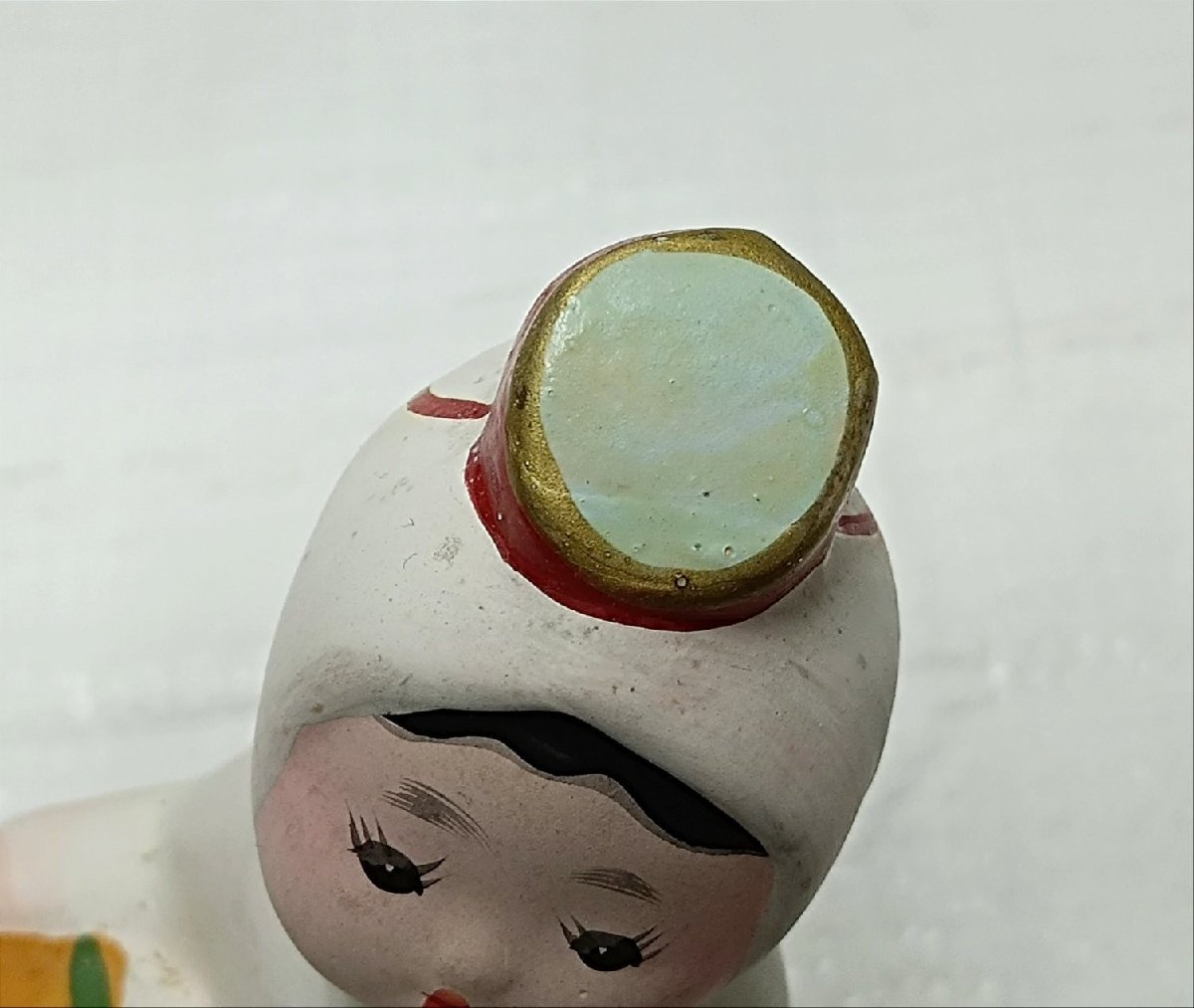 ・ヴィンテージ　陶器製　海人さん　あまさんハンドペイント人形置物_画像6