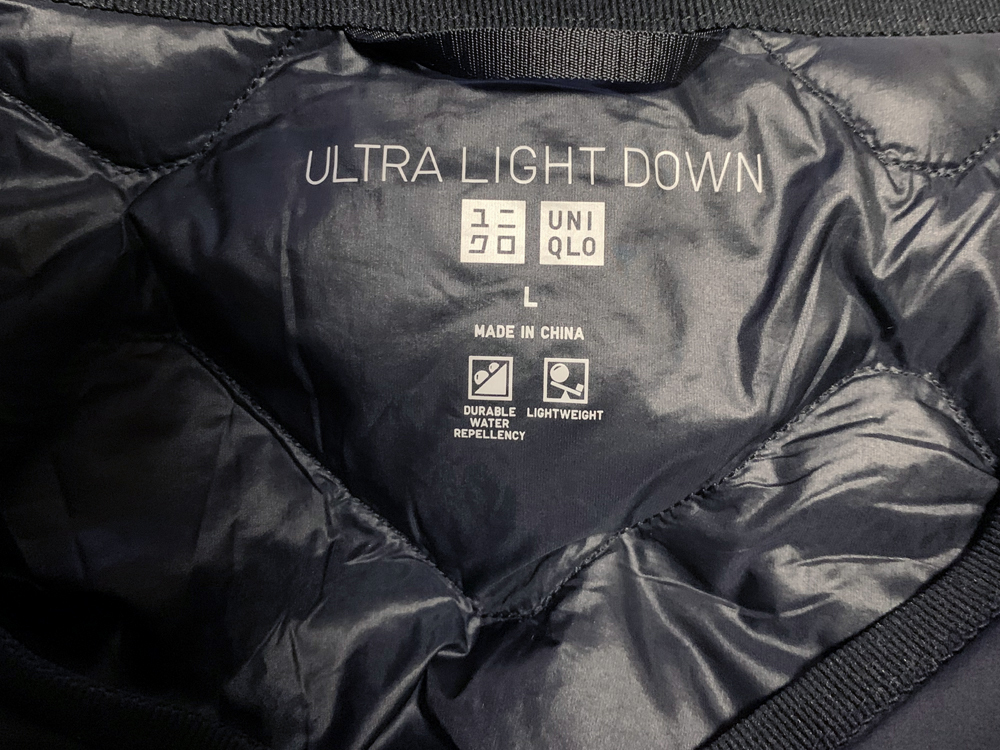 L UNIQLO ULTLA LIGHT DOWN｜ユニクロ 防寒抜群 ウルトラライトダウン リラックスコート ノーカラーコート レディース ブラック_画像7