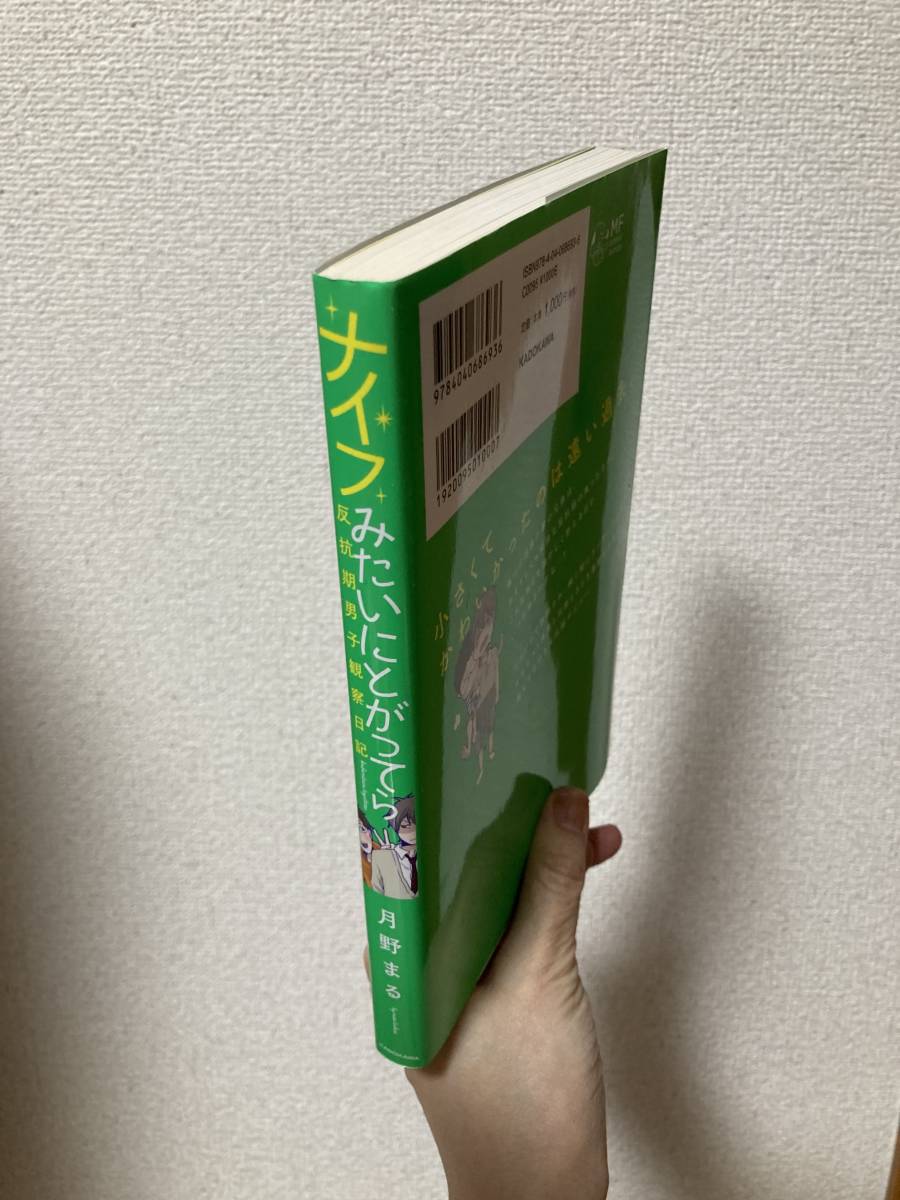 送料無料　ナイフみたいにとがってら　反抗期男子観察日記【月野まる　メディアファクトリー】_画像2