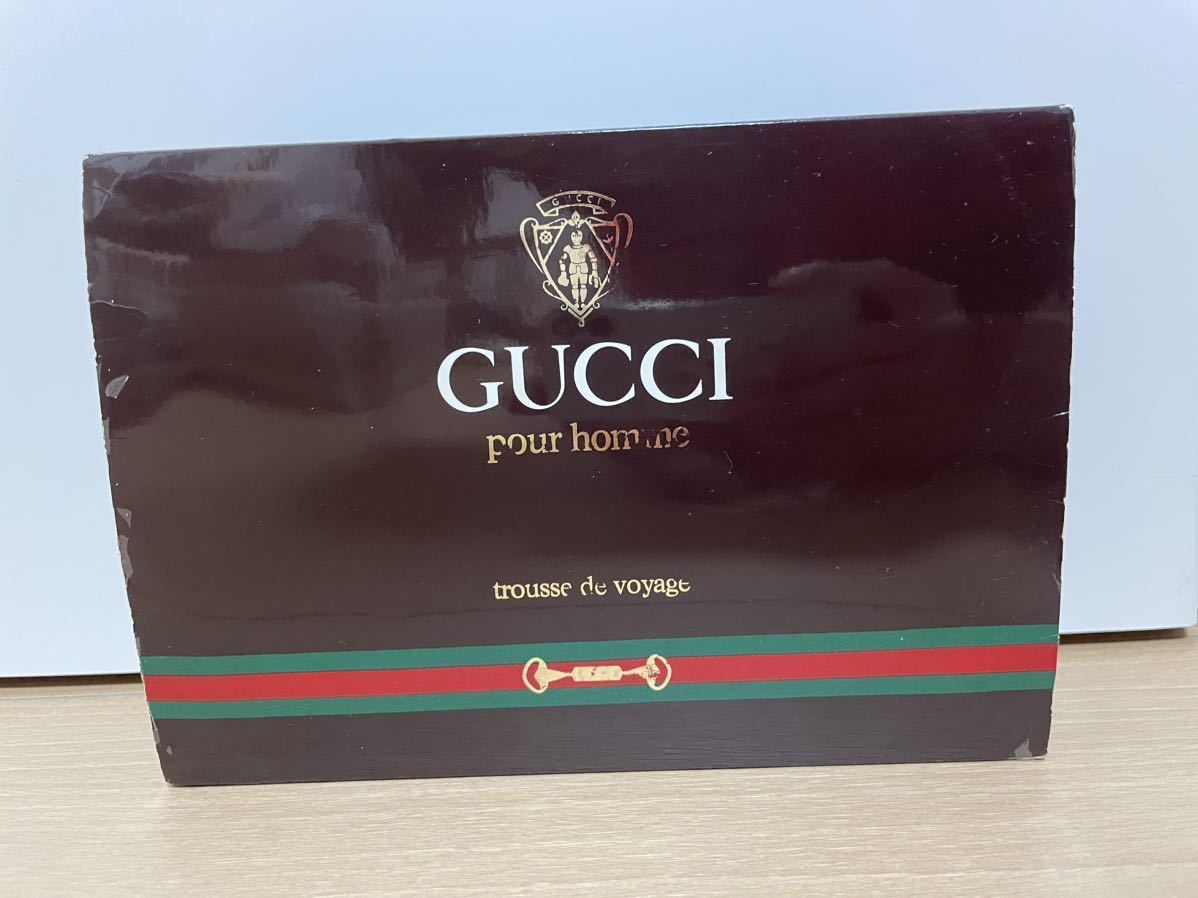 【中古 未使用】GUCCI 『香水・せっけん・ポーチ』セット『GUCCI pour homme trousse de voyage』_画像7