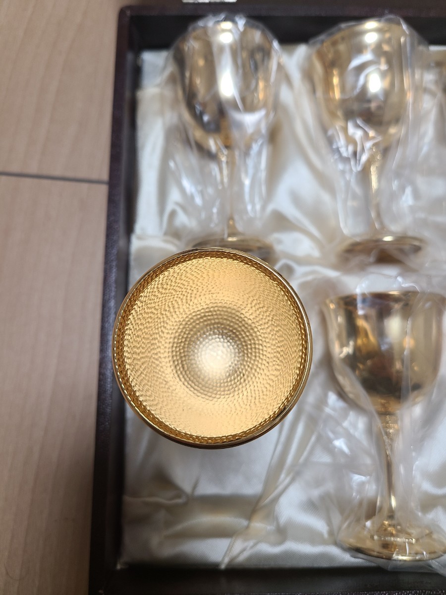 【美品・未使用】24KGP 金杯 6個セット ワイングラス 酒器_画像4