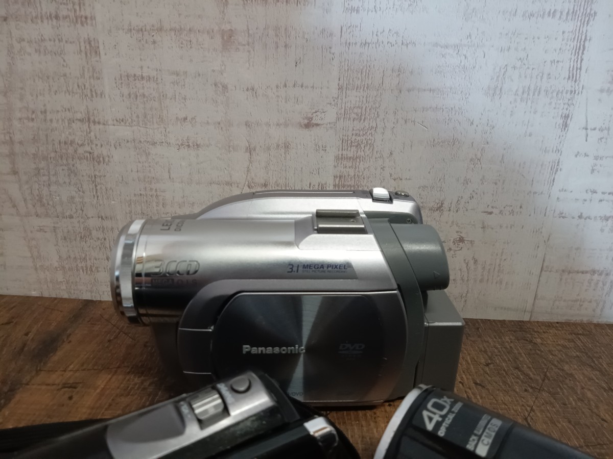 ビデオカメラ　デジタルビデオカメラ　まとめ　8点　Panasonic　SONY ソニー　JVC HDR-CX270V GZ-HM155 E155 E109 E77 など　ジャンク_画像2
