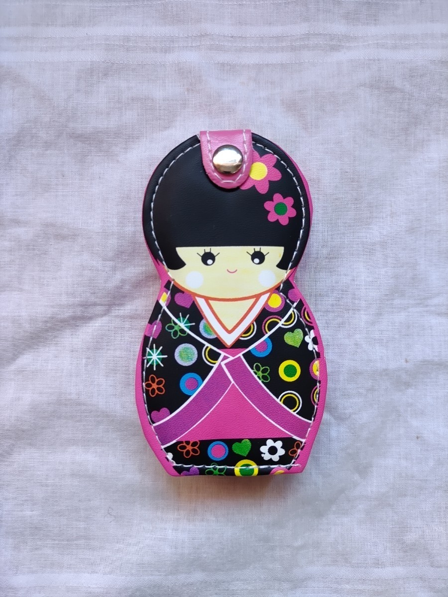  kimono kokeshi nail clippers set ( black )*B goods 