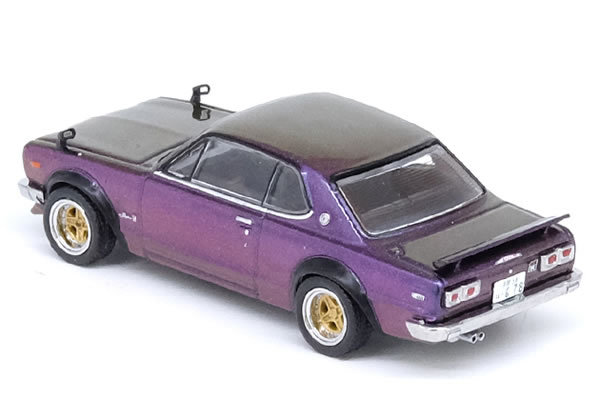 INNO Models 1/64 日産 スカイライン 2000 GT-R (KPGC10) ミッドナイトパープルII (IN64-KPGC10-MPII)_画像3