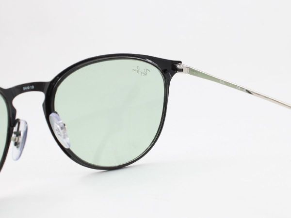 ケース黒 Ray-Ban レイバン RB3539-9268/2 サングラス Erika metal エリカメタル ブラック ライトグリーン 92682 エリカ メタル ボストン_画像7