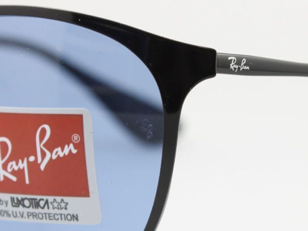 ケース黒 Ray-Ban レイバン RB3539-002/80 サングラス Erika metal エリカメタル ブラック ライトブルー 00280 エリカ メタル ボストン_画像5