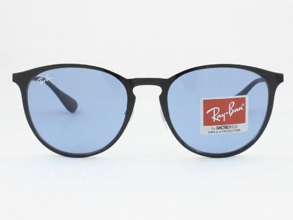 ケース黒 Ray-Ban レイバン RB3539-002/80 サングラス Erika metal エリカメタル ブラック ライトブルー 00280 エリカ メタル ボストン_画像2