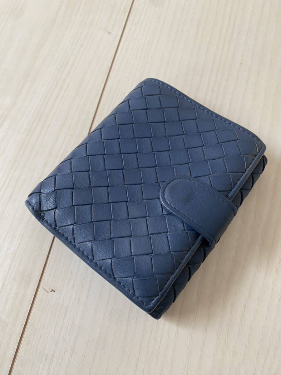 大人気！美品！送料込み！BOTTEGA VENETA ボッテガヴェネタ イントレチャート　ミニ財布 コンパクトウォレット　コインケース　小銭入れ