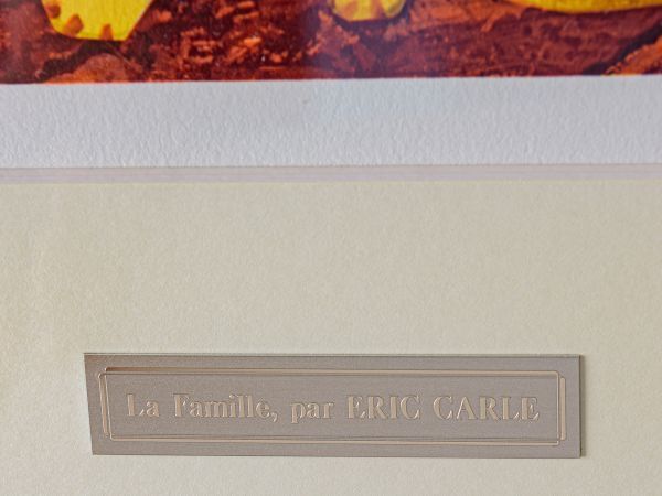 ■ エリック・カール|La Famille! / 家族|リトグラフ|サイン有|限定1,000|§はらぺこ あおむし§|真作保証|m072|Eric Carle_画像5