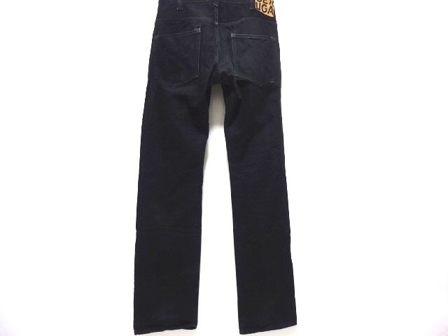 GERUGA 14oz STRAIGHT DENIM PANTS 34 size / ゲルガ ブラックデニム ストレートパンツ メンズ_画像4