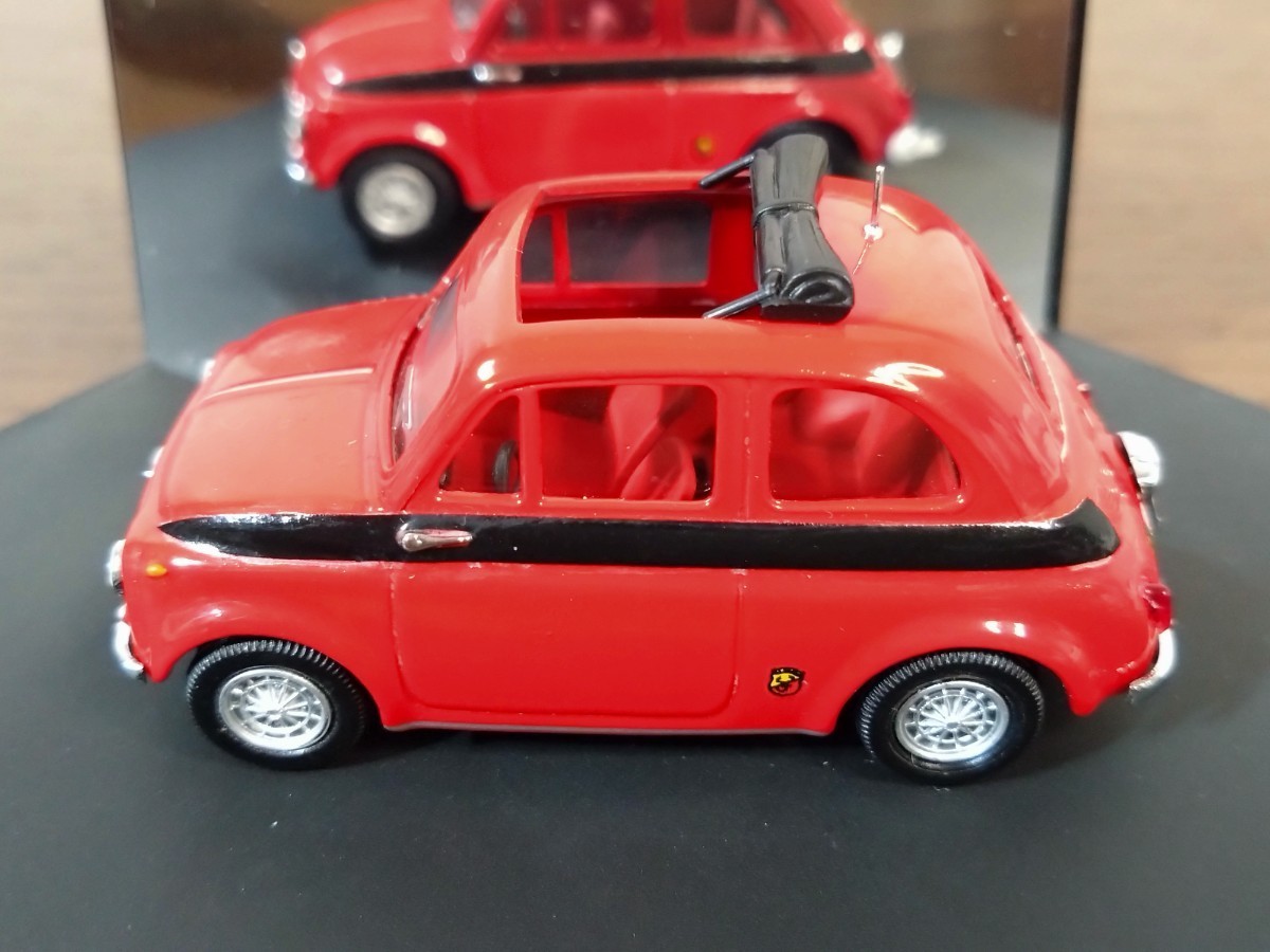 VITESSE ビテス 1/43 フィアット 500 アバルト ミニカー☆FIAT ABARTH☆チンクエチェント☆レッド☆リミテッドエディション_画像4