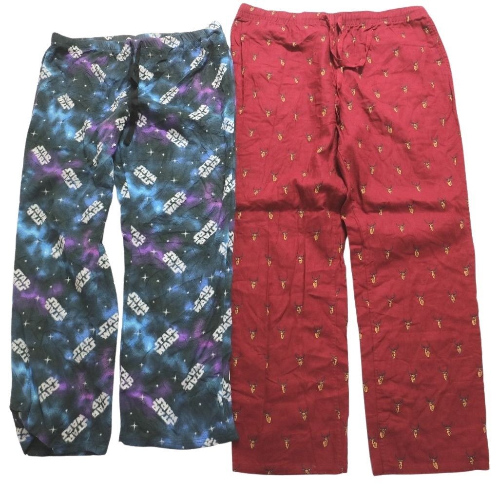 古着卸 まとめ売り パジャマパンツ MIX 8枚セット (メンズ XL) キャラクター ミニオン OP11 MQ9971_画像3