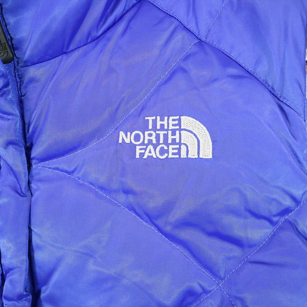 THE NORTH FACE ノースフェイス ダウンベスト アメカジ アウトドア キャンプ アウター 防寒 ブルー (レディース XS) O8894 1円スタート_画像3