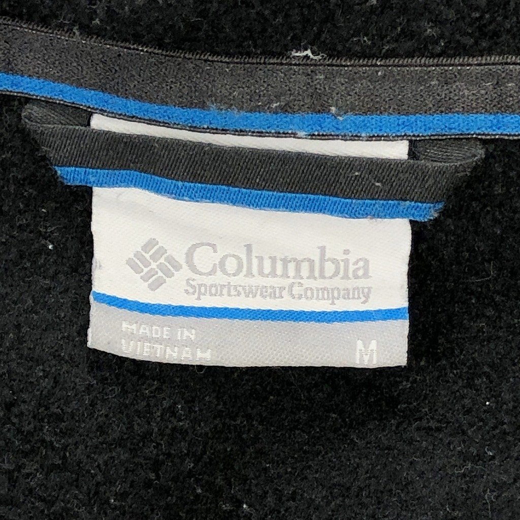Columbia コロンビア フリースジャケット アウトドア キャンプ アウター 防寒 ブラック (メンズ M) O9331 1円スタート_画像7