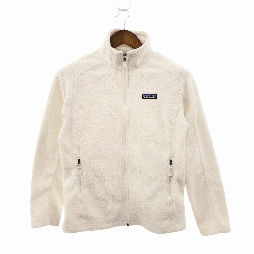 patagonia パタゴニア クラシック シンチラジャケット アウトドア キャンプ アウター 防寒 ホワイト (レディース S) O9816 1円スタート_画像1