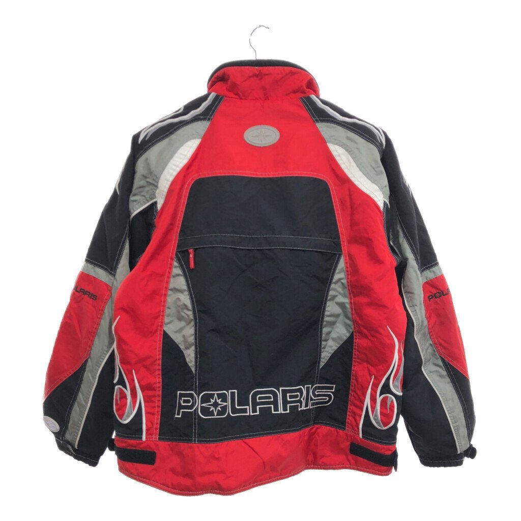 PURE POLARIS 中綿レーシングジャケット モーターサイクル バイカー サーキット 走行用 レッド (メンズ L相当) P5353 1円スタート_画像2
