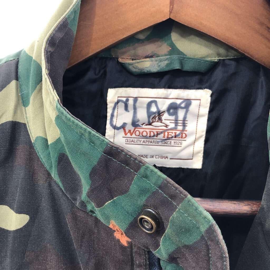 WOODFIELD ウッドフィールド ハンティング 中綿 ベスト アメカジ 迷彩 カーキ (メンズ L) P0433 1円スタート_画像5