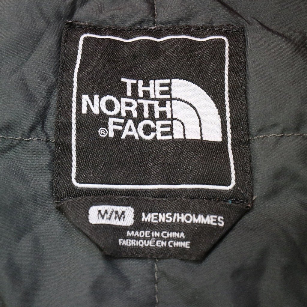 THE NORTH FACE ノースフェイス キルティングジャケット 刺繍 アウトドア アウター レッド (メンズ M) O6966 /1円スタート_画像6